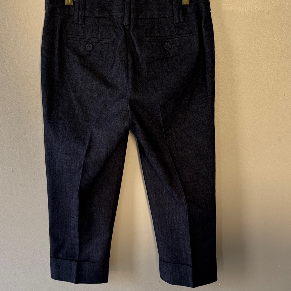 Bundle of 3 Ann Taylor Loft Capris Pants in Mauve Taupe, Cream, and Navy - Picture 13 of 16